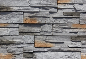 Artificial Thin Castle Rock Veneer Multi-Colors
