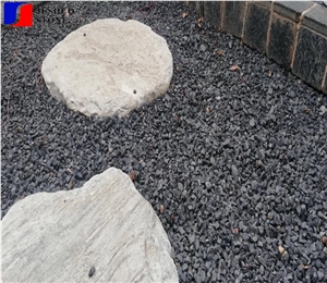 Granite Black Pebble Gravel for Garden Decortation