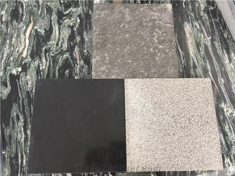 New Stone China King Pure Black Granite Sample Tile