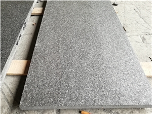 Brushed Balck Granite Flamed Tiles Exterior Pavers
