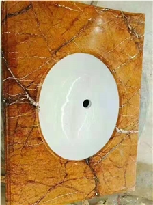 Fancy Oakwood Cafe Brown Marble Slabs Pattern