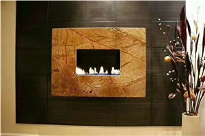 Fancy Oakwood Cafe Brown Marble Slabs Pattern