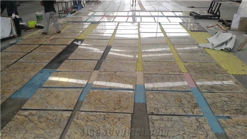 Giallo Crystal Granite Stone Honeycomb Panel