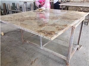 Giallo Golden Crystal Granite Backed Honeycomb
