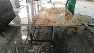 Giallo Golden Crystal Granite Backed Honeycomb