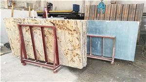 Giallo Golden Crystal Granite Backed Honeycomb