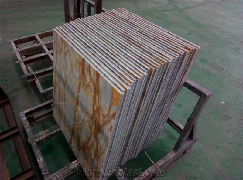 Giallo Siena Nuvolato Etrusco Golden Marble Tiles