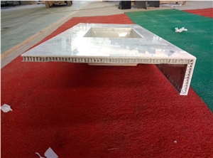 Lightweight White Marble Honeycomb Countertops