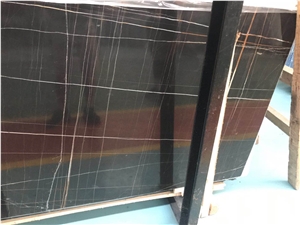 Marmo Nero Sahara Noir Black Gold Marble Slab Tile