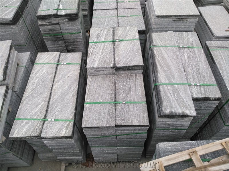 Mountain Grey Stone Flamed Granite Free Length