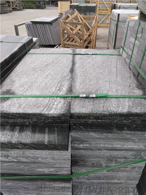 Mountain Grey Stone Flamed Granite Free Length