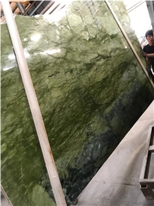 Polished Ming Green Marble Slab Countertops