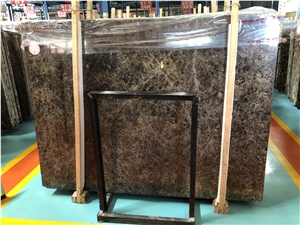 Spain Marron Emperador Marble Slab Flooring Tiles