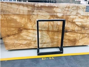 Yellow Golden Siena Marble Wall Cladding Slabs
