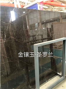 Portoro Gold Marble Slab/Tile for Wall Cladding
