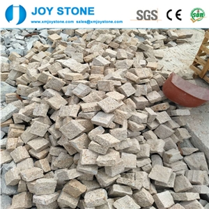 Chinese Yellow Split Granite G682 Cubes Pavings