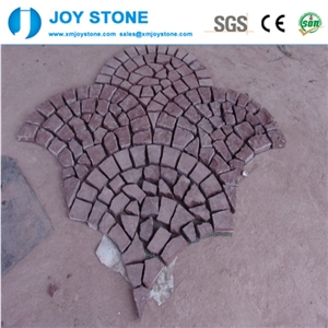 Hot Sell Dayang Red Porphyry Granite Flamed Cobble