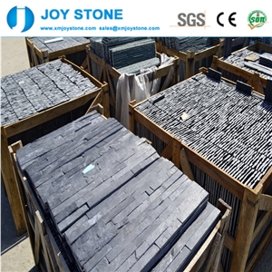 Natural Split Low Price Black Slate Culture Stone