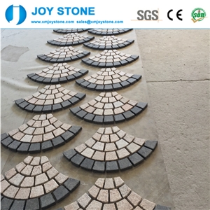 Paving Stone G684 with G682 Fan Pattern Outdoor Design