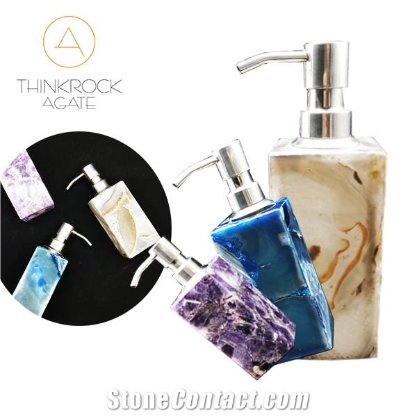 Agate Blue Hand Sanitizer Bottle for Hand Soap
