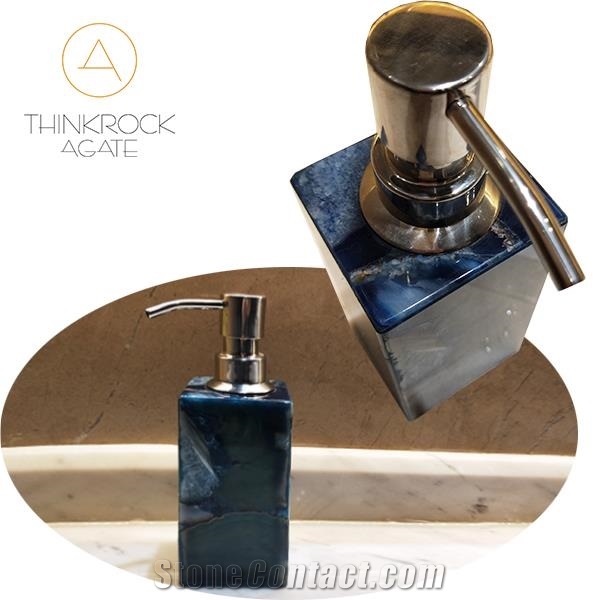 Agate Blue Hand Sanitizer Bottle for Hand Soap
