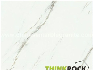 Carrara White Marble Aluminum Honeycomb-Back Panel