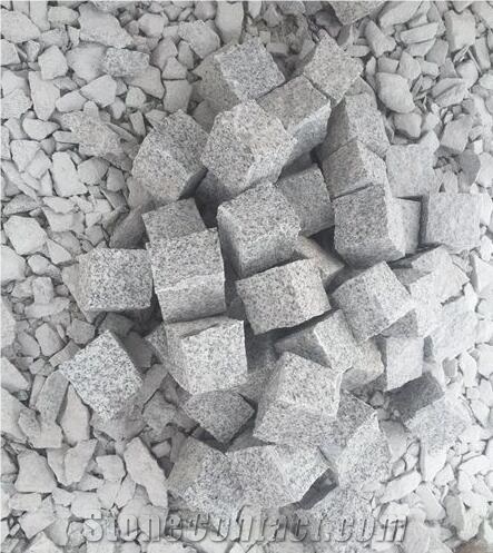 G603 Cobble Stone Natural Spilt Paving Cube Stone