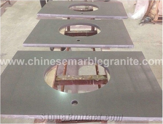 Galaxy Single Grey Quartz Vanity Tops, Bath-Tops