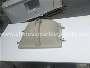 Glazing Pure White Quartz Vanity Tops, Bath Tops