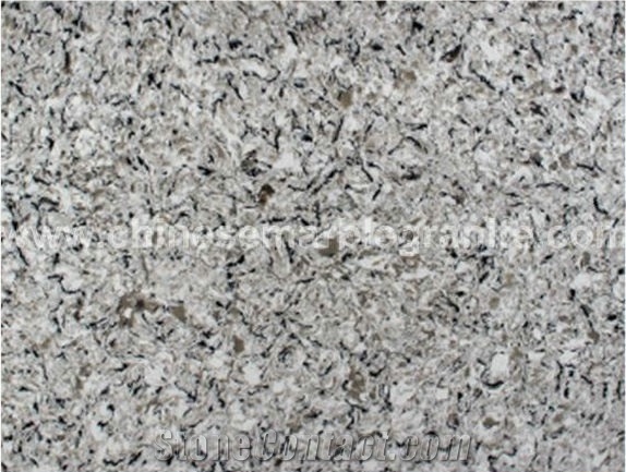 Ice Princess Marble Veins Grey Quartz Countertops