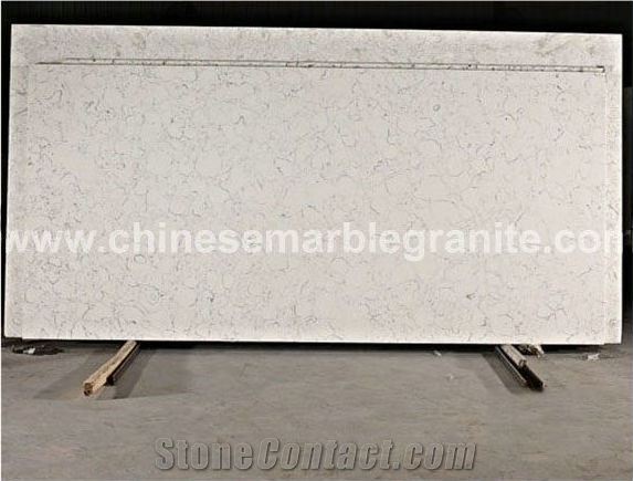 Lyra Woolen Marble-Like Veins Grey Quartz Tiles