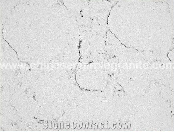 Lyra Woolen Marble-Like Veins Grey Quartz Tiles