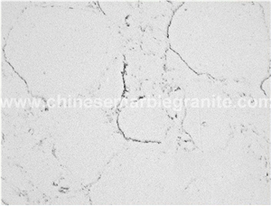 Lyra Woolen Marble-Like Veins Grey Quartz Tiles