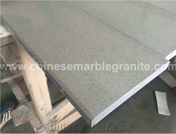 Polished Galaxy Single Grey Quartz Threshold Paver