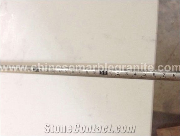 Snowflake Marble Veins White Quartz Countertops