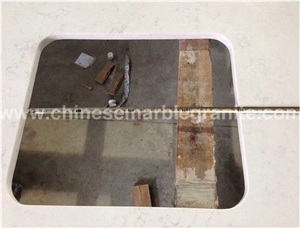 Snowflake Marble Veins White Quartz Countertops