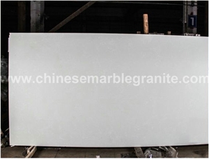 Yukon Flower Marble Veins White Quartz Tiles, Slab