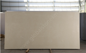 Beige Artificial Marble Slab Tiles Manmade