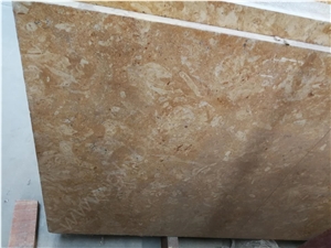 Flower Gold Limestone Slab Tiles for Walling