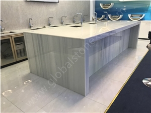 Light Grey Timber Nano Crystal Stone Countertops