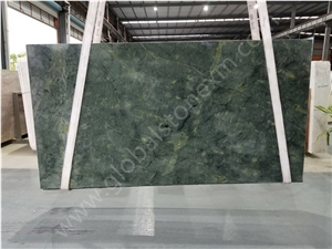 Peacock Green Marble Reception Table