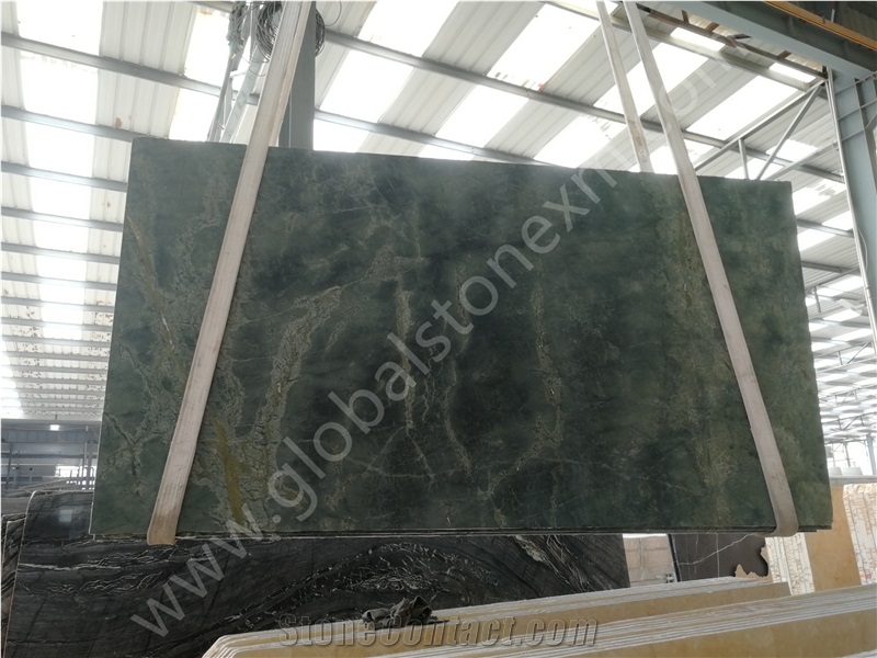 Peacock Green Marble Window Sill