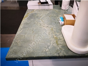 Peacock Green Slabs Tiles for Kitchen Countertops