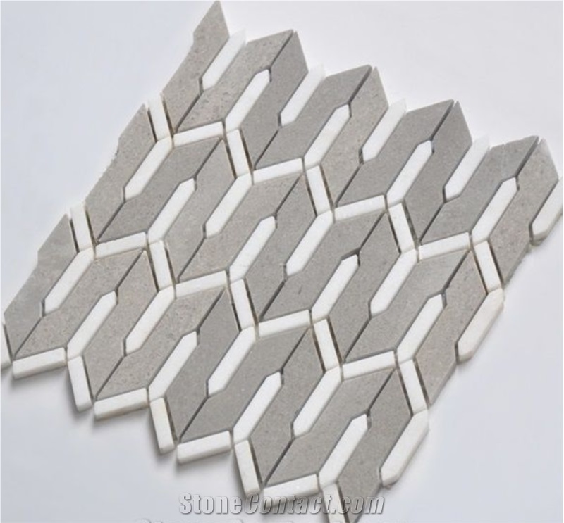 Cinderella Grey Marble Mosaic