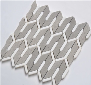 Cinderella Grey Marble Mosaic