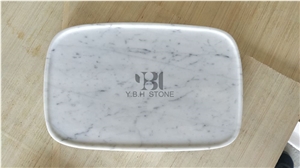 Green Marble Bath Tray, Bath Canister, Soap Dish