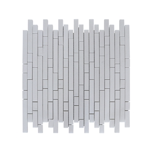 Linear Style Thassos White Marble Linear Mosaic Linear Style Thassos White Marble Linear Mosaic