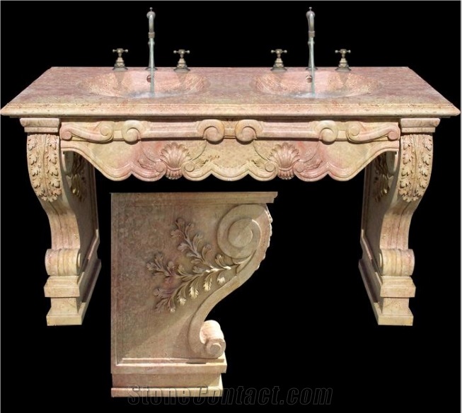 Classic Marble Vanity Top Sink Tank Custom-Made