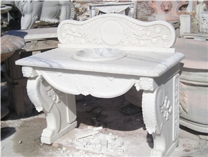 Classic Marble Vanity Top Sink Tank Custom-Made