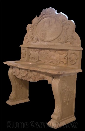 Classic Marble Vanity Top Sink Tank Custom-Made